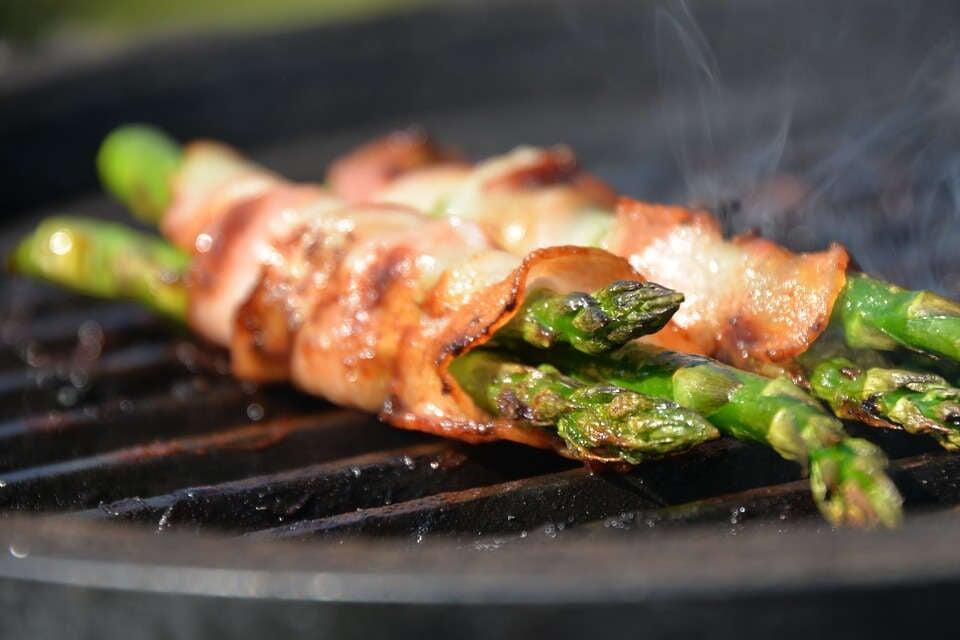 Grilled with bacon